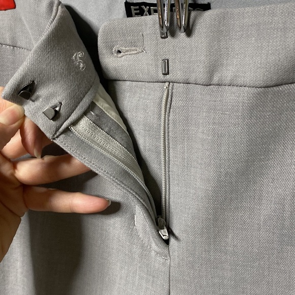 Columnist straight leg MID rise 6 LONG Light Heather Grey  Great condit worn 4x - Picture 6 of 16